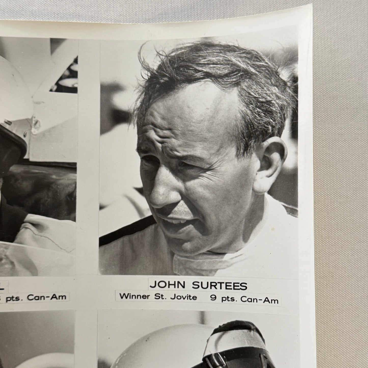 Vintage Racing Driver Photo Phil Hill John Surtees Bruce McLaren Mark Donohue