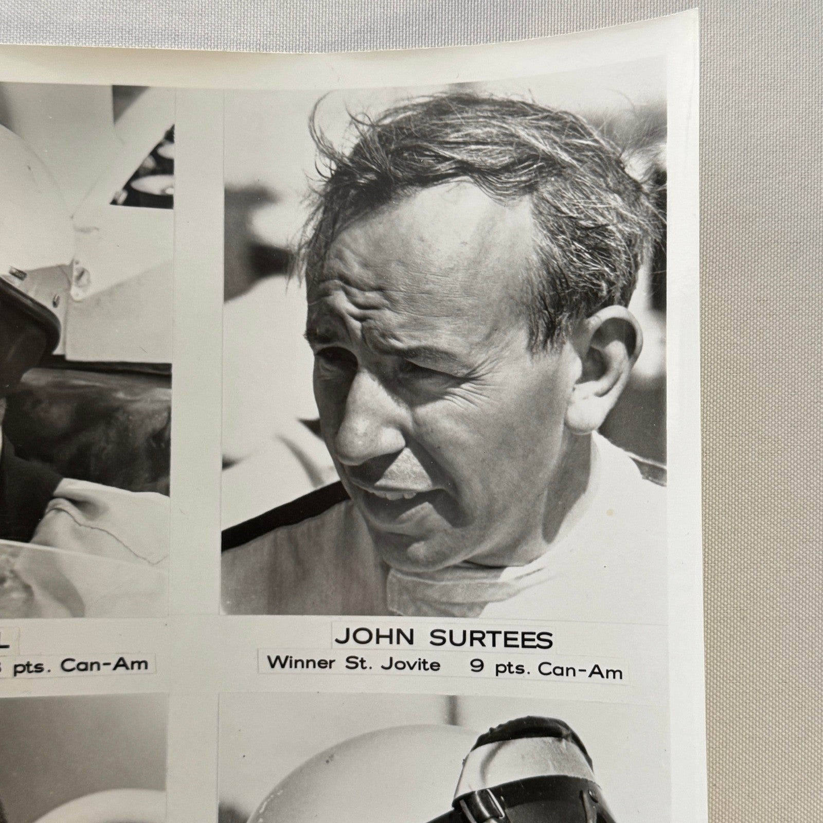 Vintage Racing Driver Photo Phil Hill John Surtees Bruce McLaren Mark Donohue