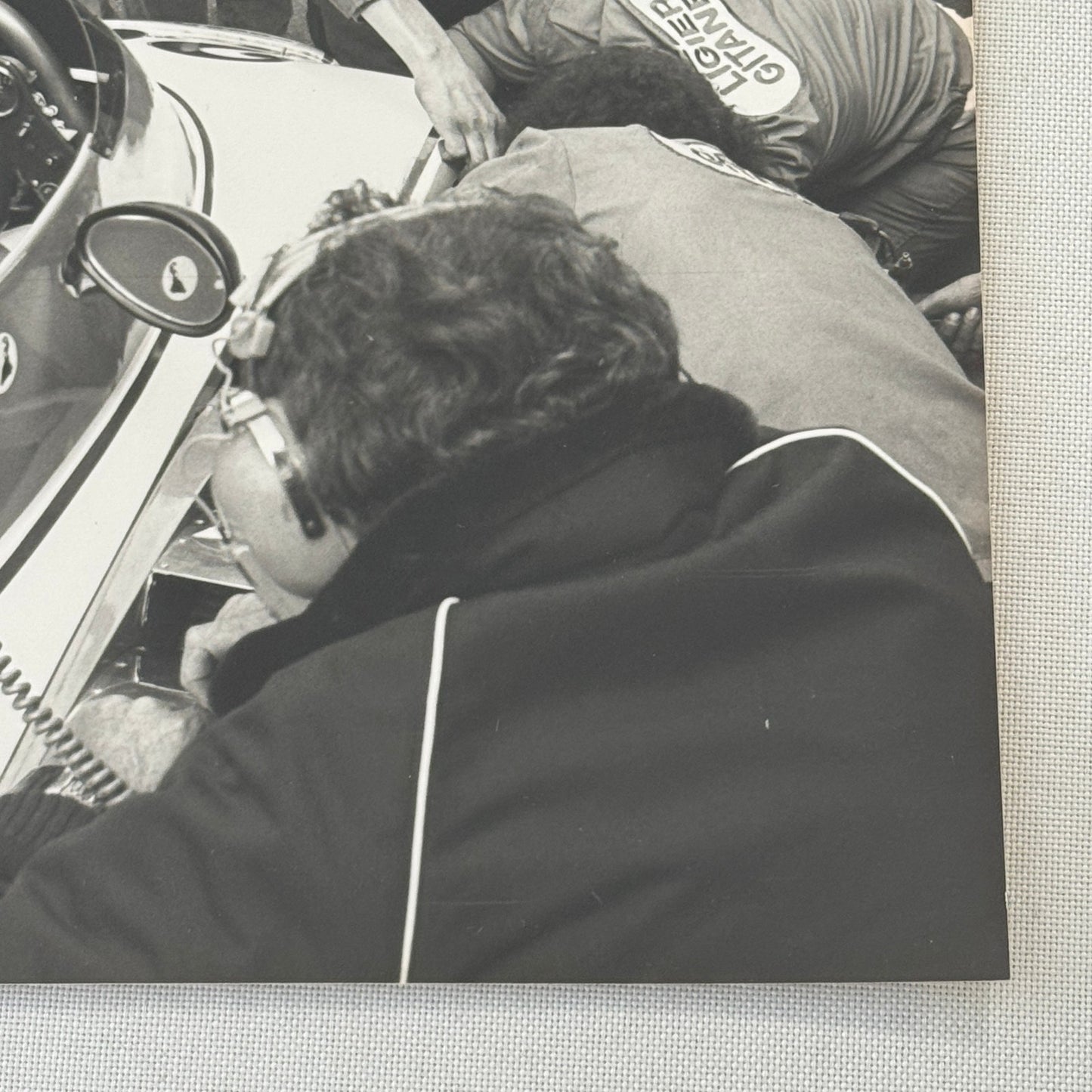 Jacques Laffite Racing Driver DPPI Press Photo Photograph Print Vintage