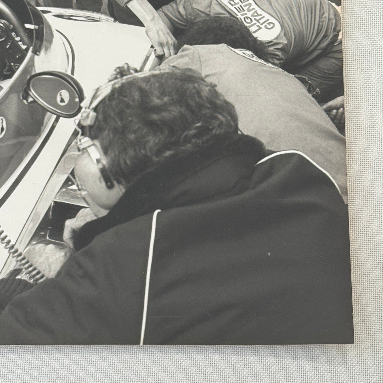 Jacques Laffite Racing Driver DPPI Press Photo Photograph Print Vintage