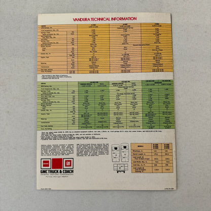 1978 GMC Van Truck Sales Brochure Catalog Vandura Magnavan Gypsy Gaucho Vintage