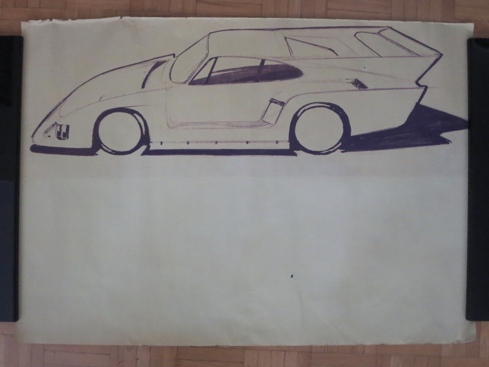 Porsche 935 Kremer Racing Design Sketch Drawing Art LOT OF 5 -  NOTTRODT Vintage