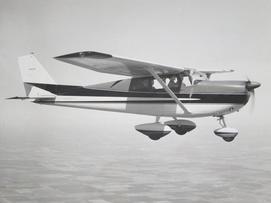 Vintage Small Airplane Photo Photograph Image Cessna 172