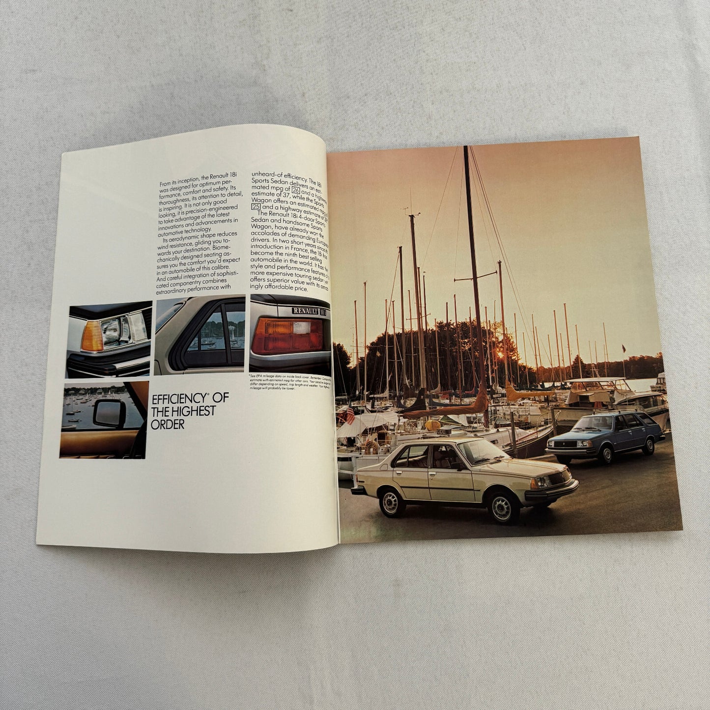 1981 Renault 18i Car Sales Brochure Catalog Vintage Advertising