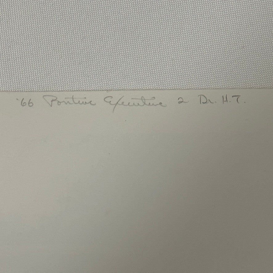 Vintage 1966 Pontiac Executive Hardtop Car Automobile Photo Photograph Print