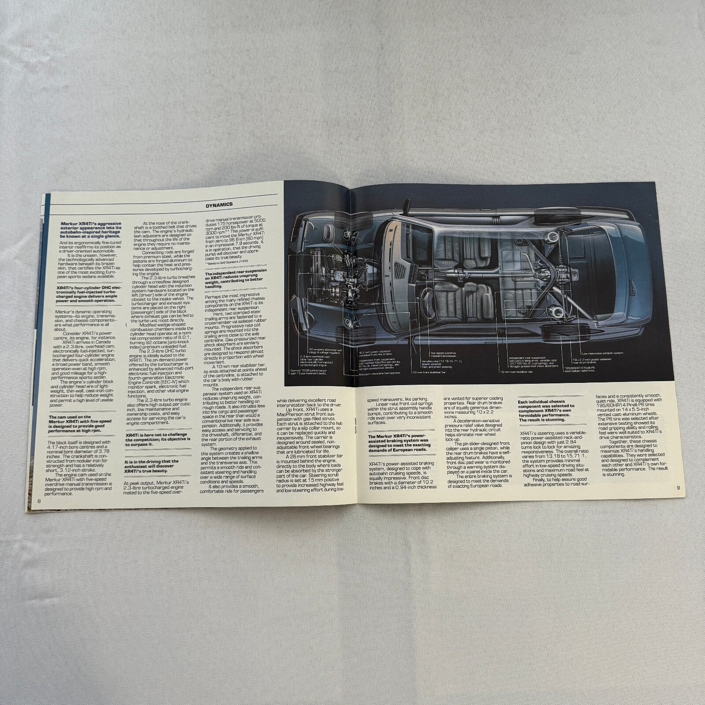 Merkur XR4Ti Car Sales Brochure Catalog Advertising Ford Canadian Market 1985