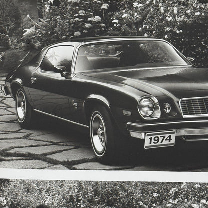 1974 Chevrolet Camaro Factory Press Publicity Photo Photograph Vintage