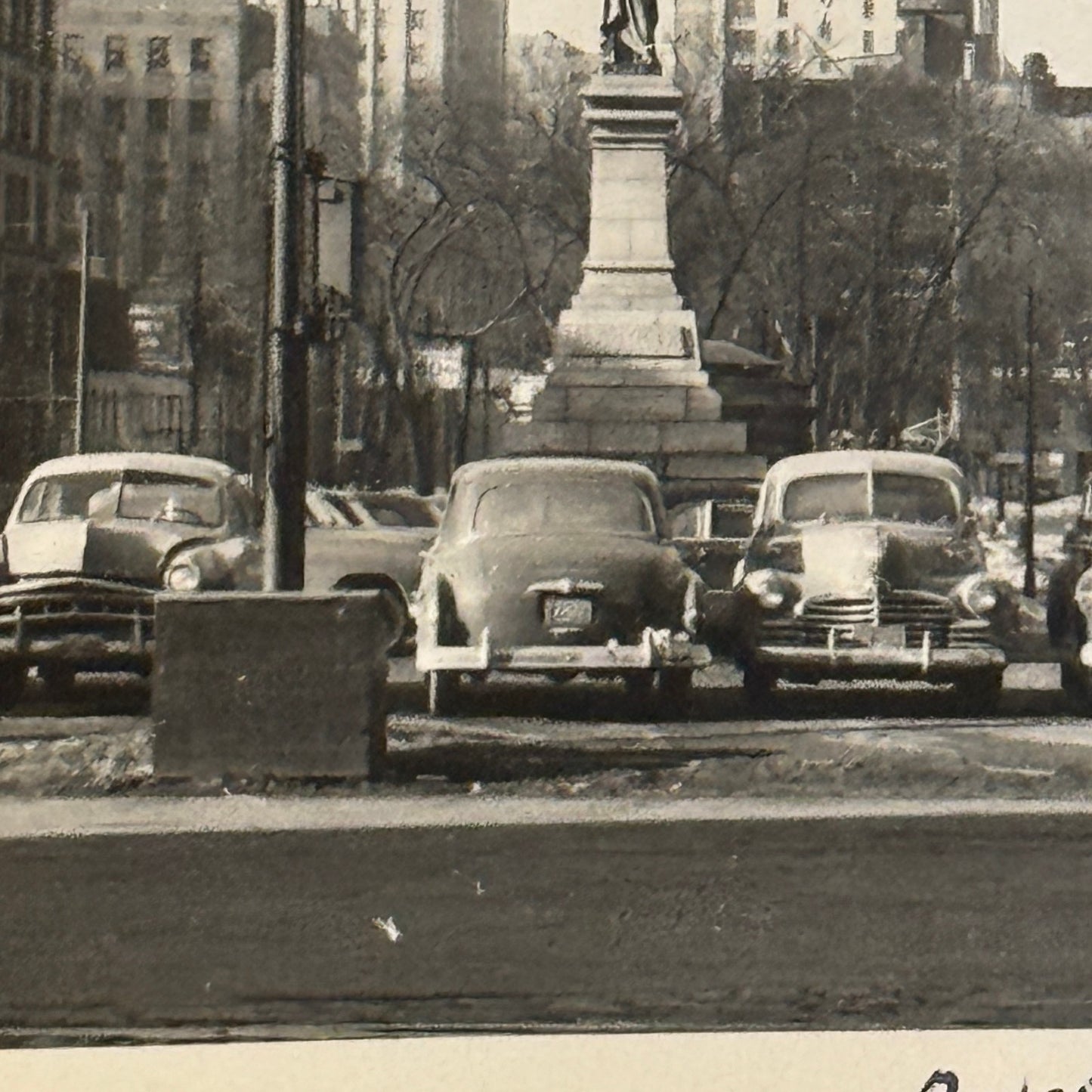 Vintage Photograph Photo Print Montreal 1952 St James Street Cars Automobile