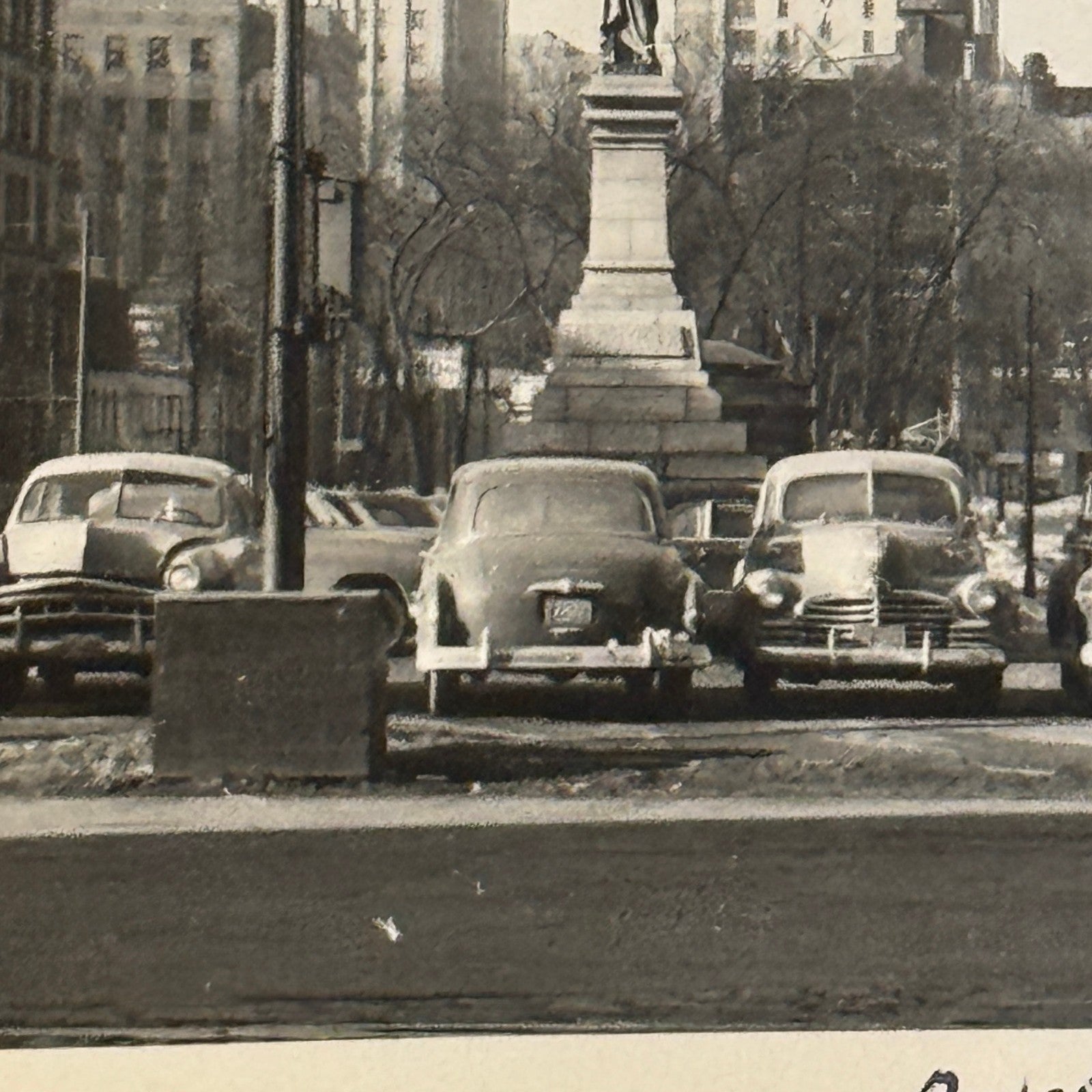 Vintage Photograph Photo Print Montreal 1952 St James Street Cars Automobile