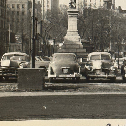 Vintage Photograph Photo Print Montreal 1952 St James Street Cars Automobile