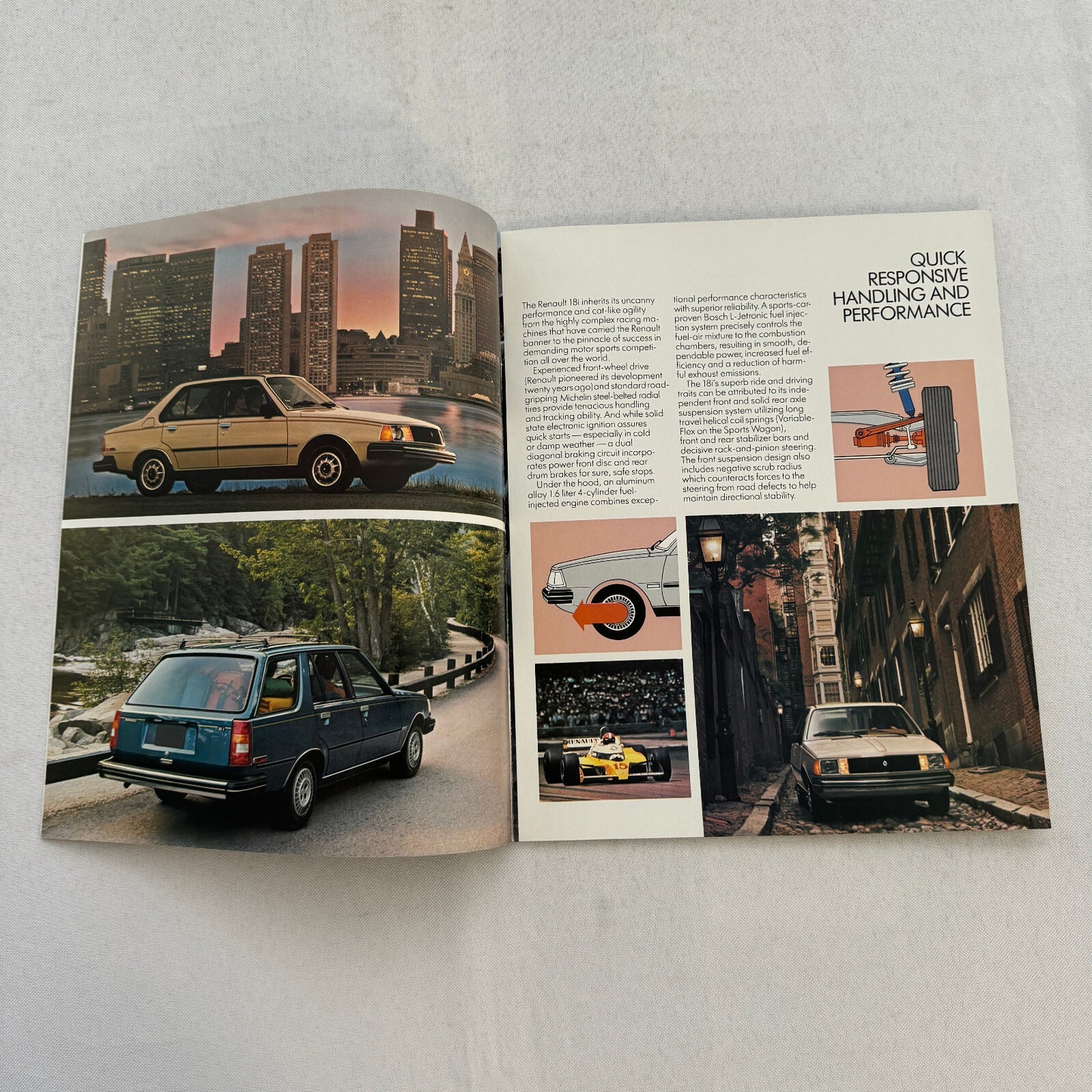 1981 Renault 18i Car Sales Brochure Catalog Vintage Advertising