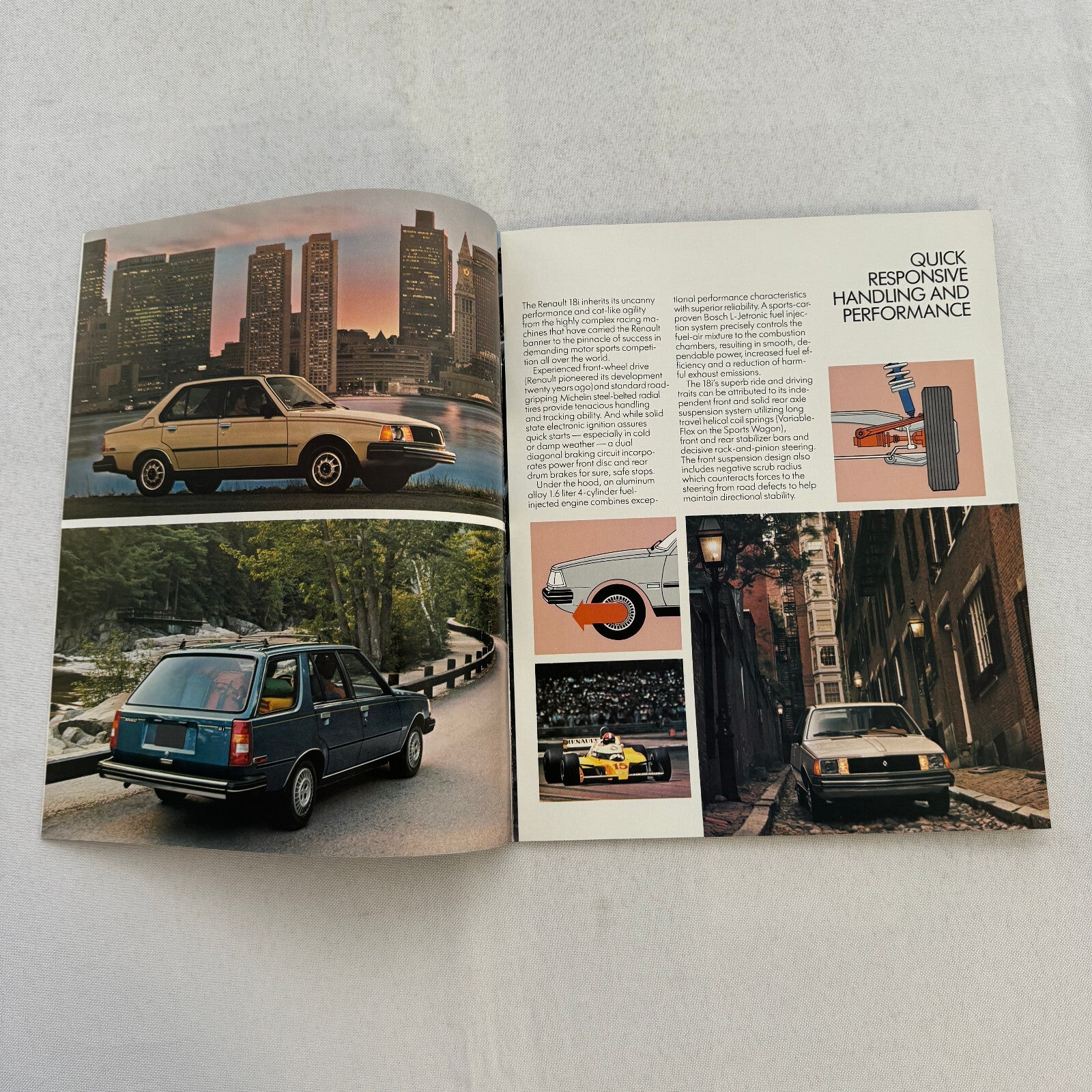 1981 Renault 18i Car Sales Brochure Catalog Vintage Advertising