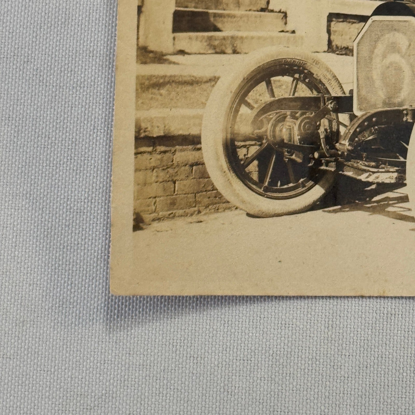 Vintage Racing Car Photo Photograph Antique Motorsport Print Unidentified