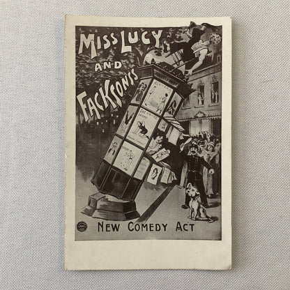 Circus Comedy Act Postcard Post Card Miss Lucy and Facksonss Vintage