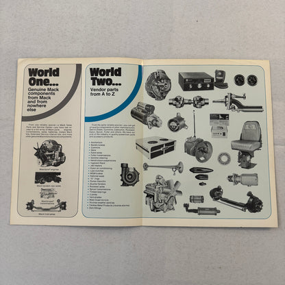 Mack Truck Factory Parts Sales Brochure Catalog Caterpillar Cummins Detroit