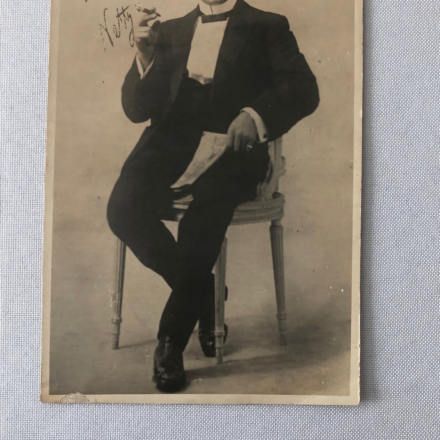 Circus Performer with Cigar Netty Janowsky Photo Photograph Print Vintage