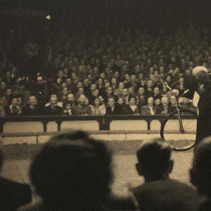Circus Bicycle Act Photo Photograph Print Rotterdam Netherlands Vintage