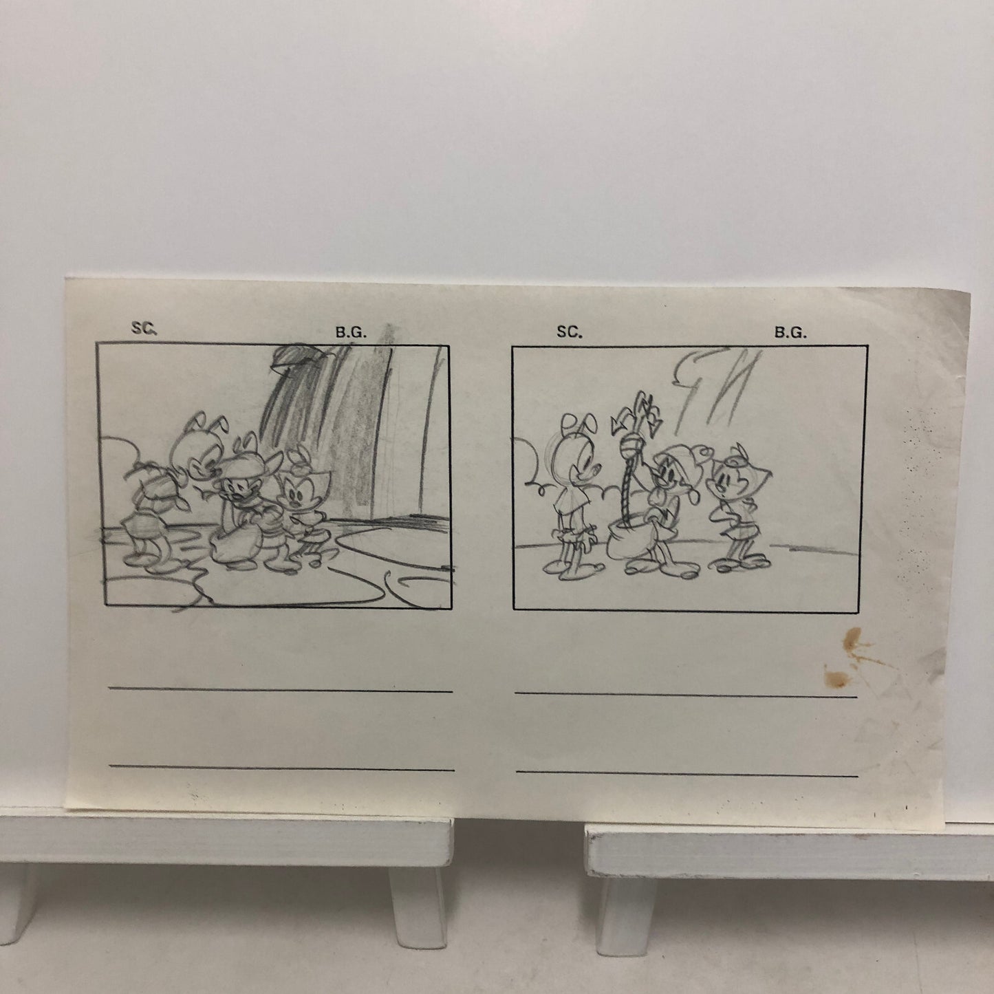 ANIMANIACS Animation Storyboard Illustration Drawing Sketch Wakko Yakko Dot