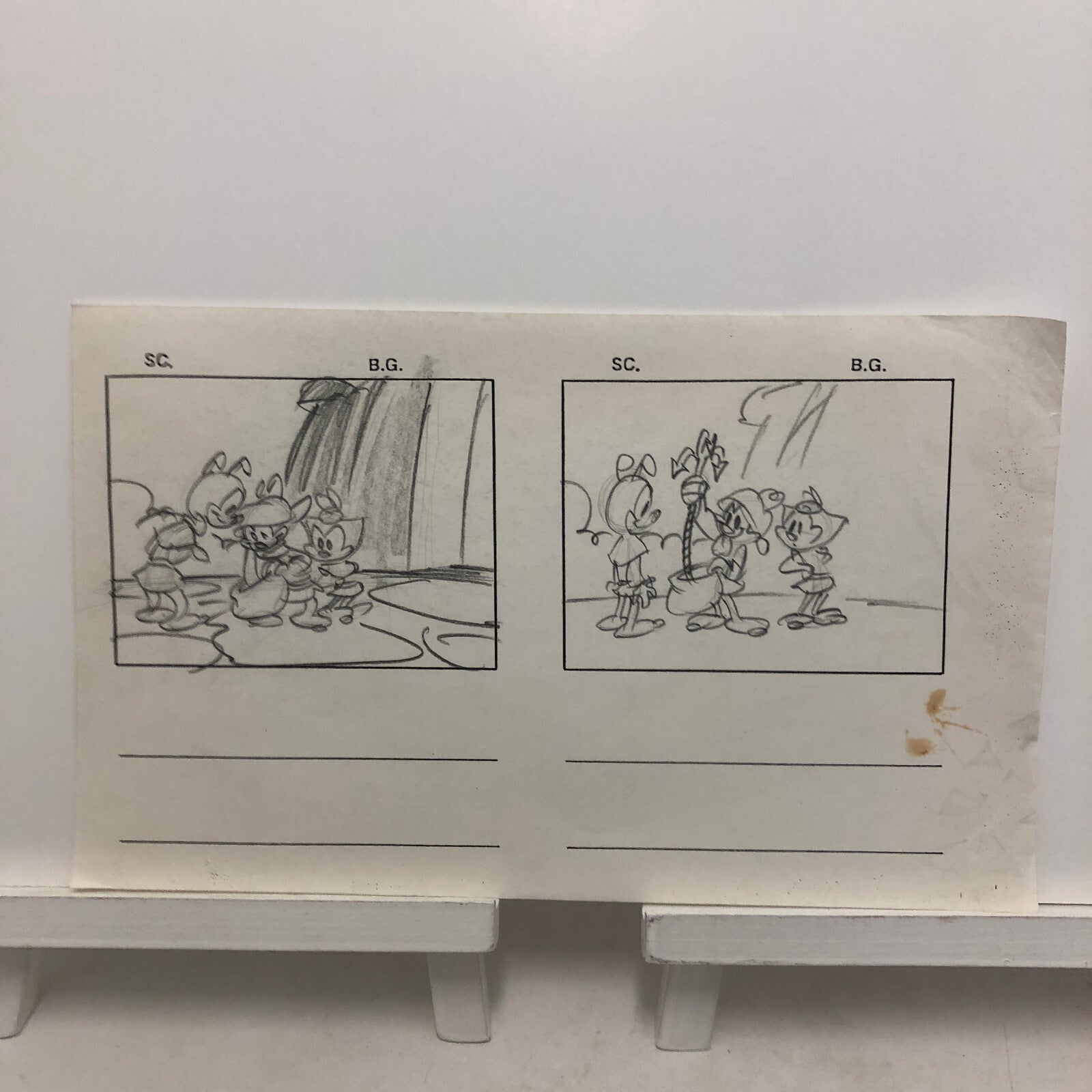 ANIMANIACS Animation Storyboard Illustration Drawing Sketch Wakko Yakko Dot