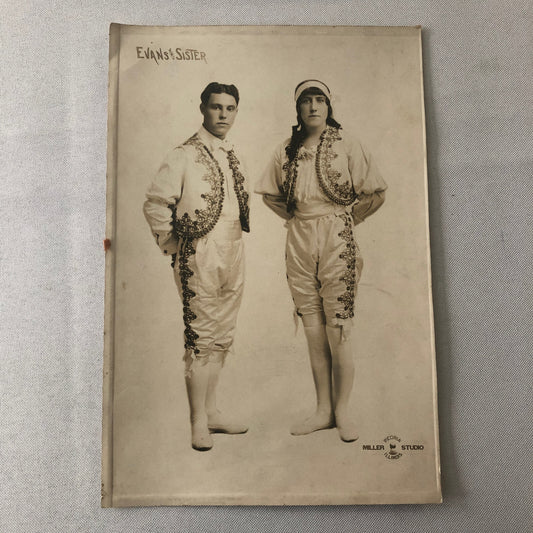 Circus Performer Dancer Acrobat Evans and Sister Photo Photograph Vintage