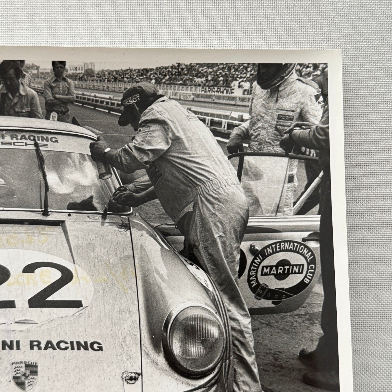 Porsche 935 Martini Racing Car Vintage Factory Press Photo Photograph Print