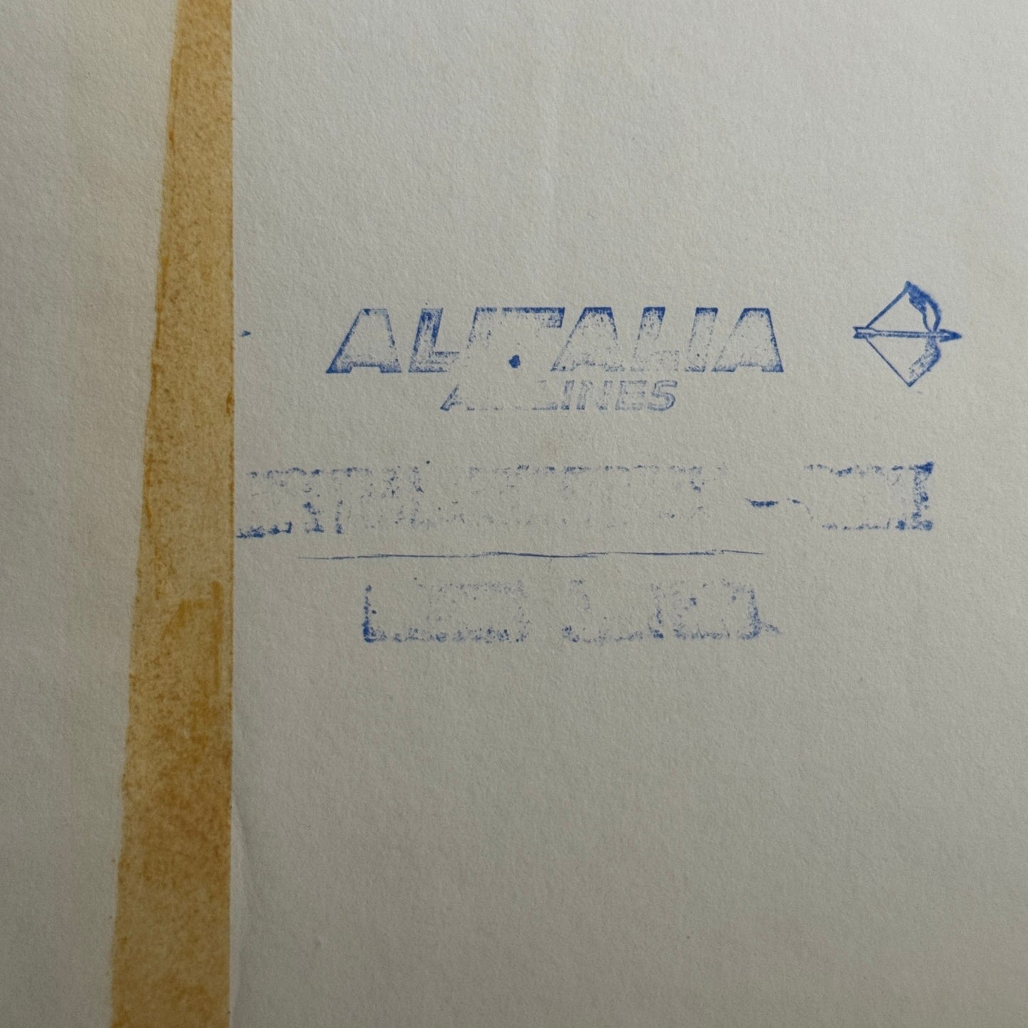 Vintage Racing Photo 1961 Sebring Race Trophy Alitalia Airlines