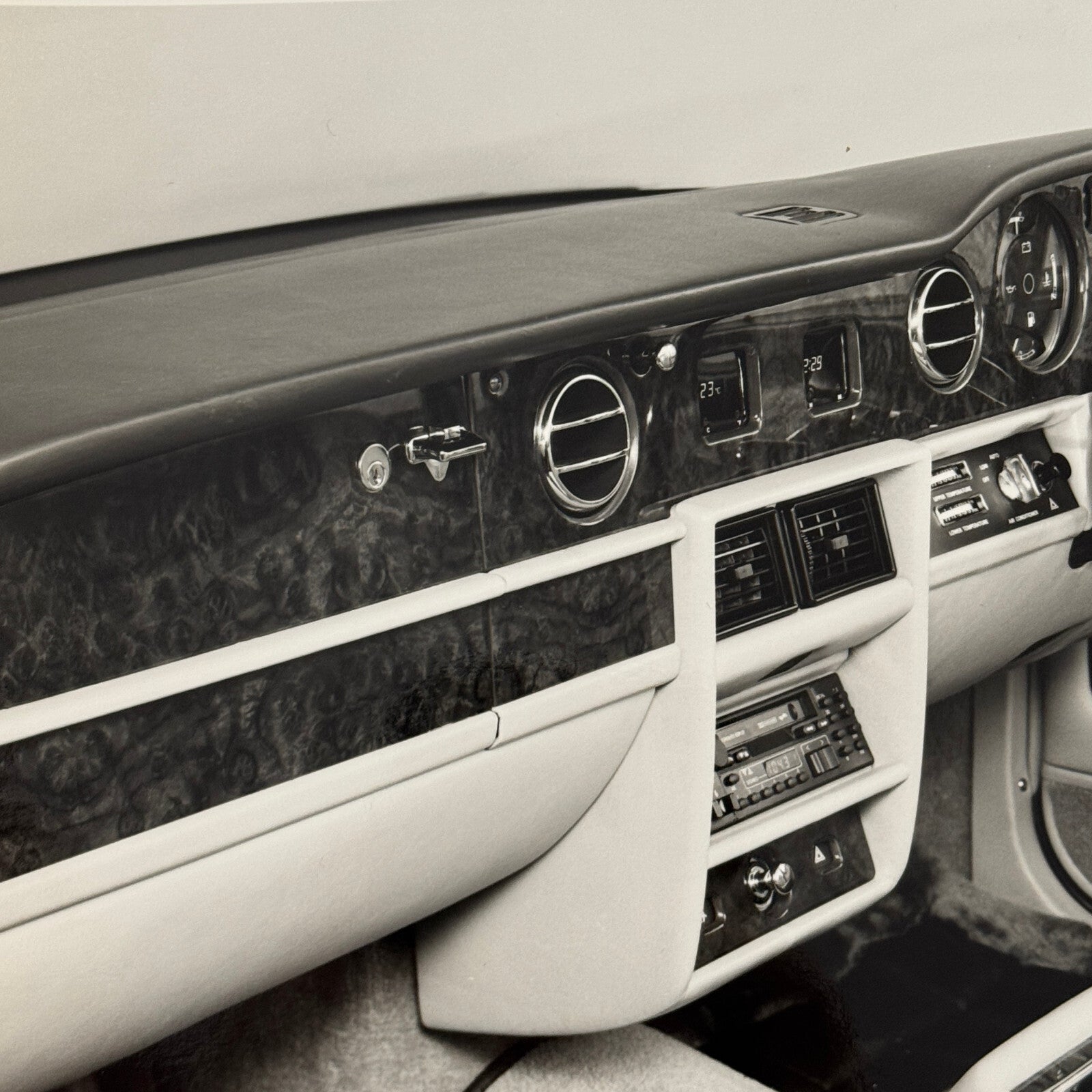 Rolls Royce Silver Spirit Car Interior Factory Press Photo Photograph