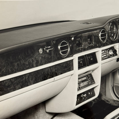 Rolls Royce Silver Spirit Car Interior Factory Press Photo Photograph