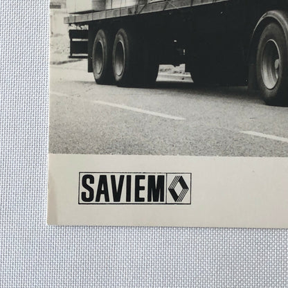 Vintage Saviem Renault SM 32 240 Sleeper Cab Truck Photo Photograph 