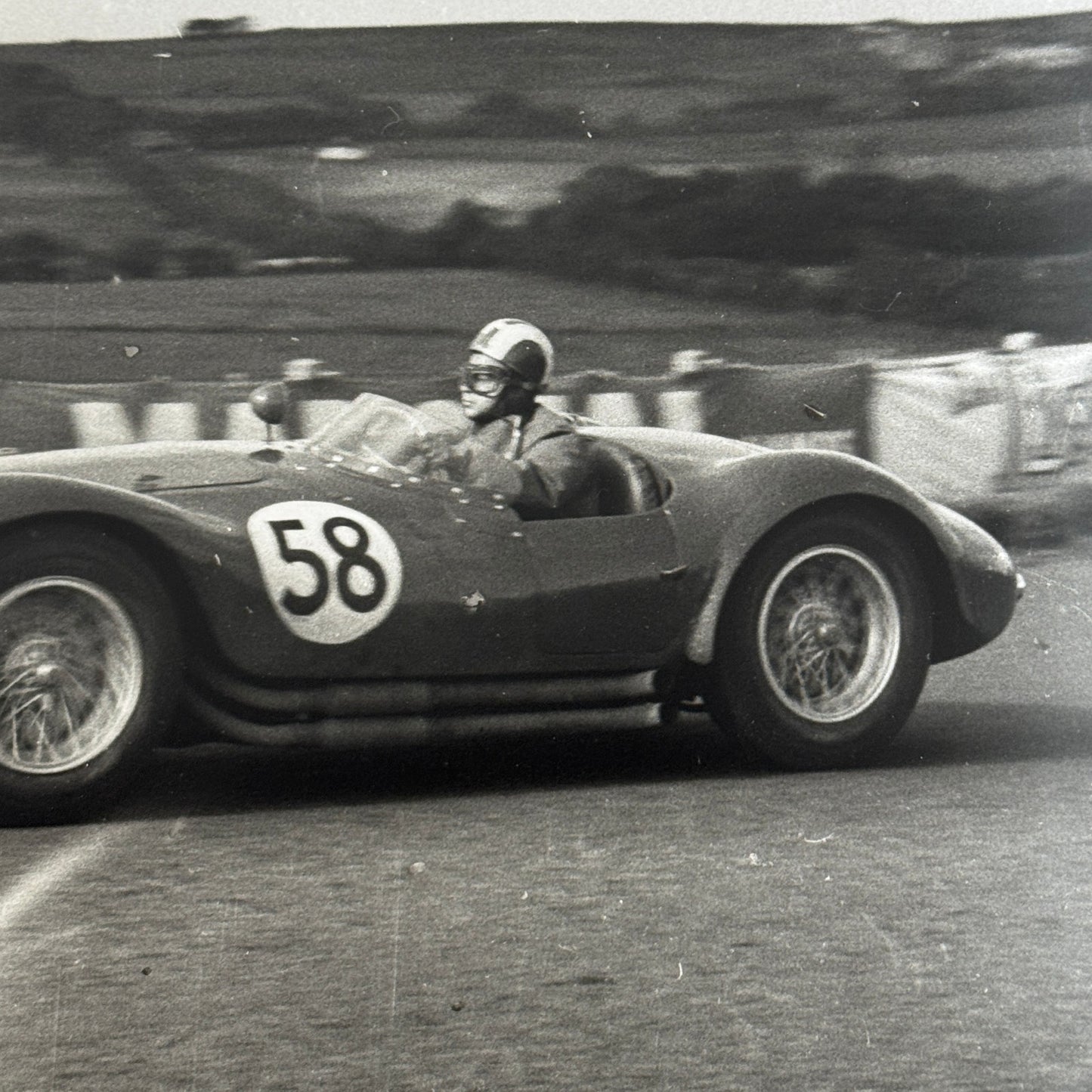 1954 Dundrod TT Racing Photo Maserati A6GCS Photograph Motorsport Modern Print