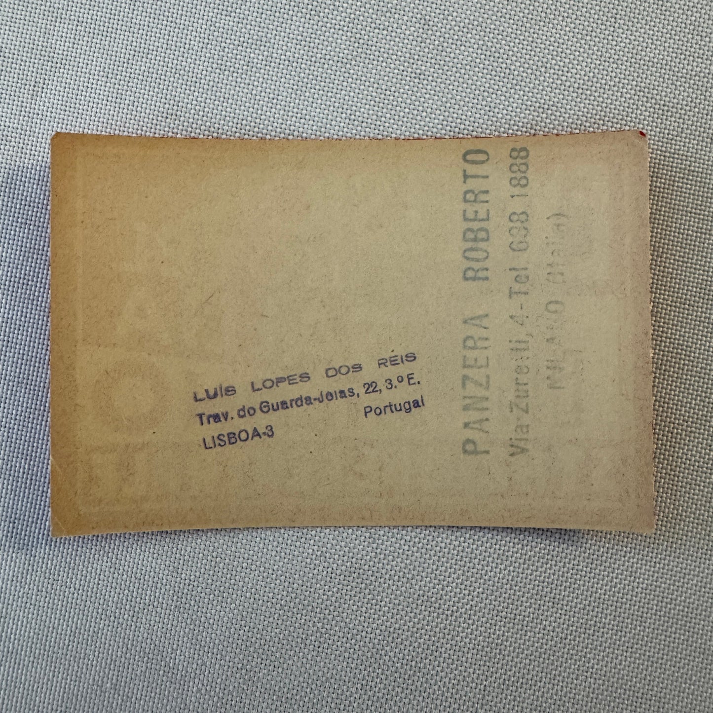 Vintage Hotel Travel Luggage Label Excelsior Hotel Gallia Milano Milan Italy