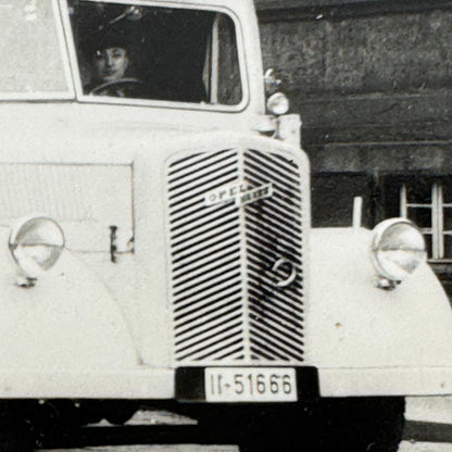 Vintage Opel Double Decker Bus Photo Photograph Print