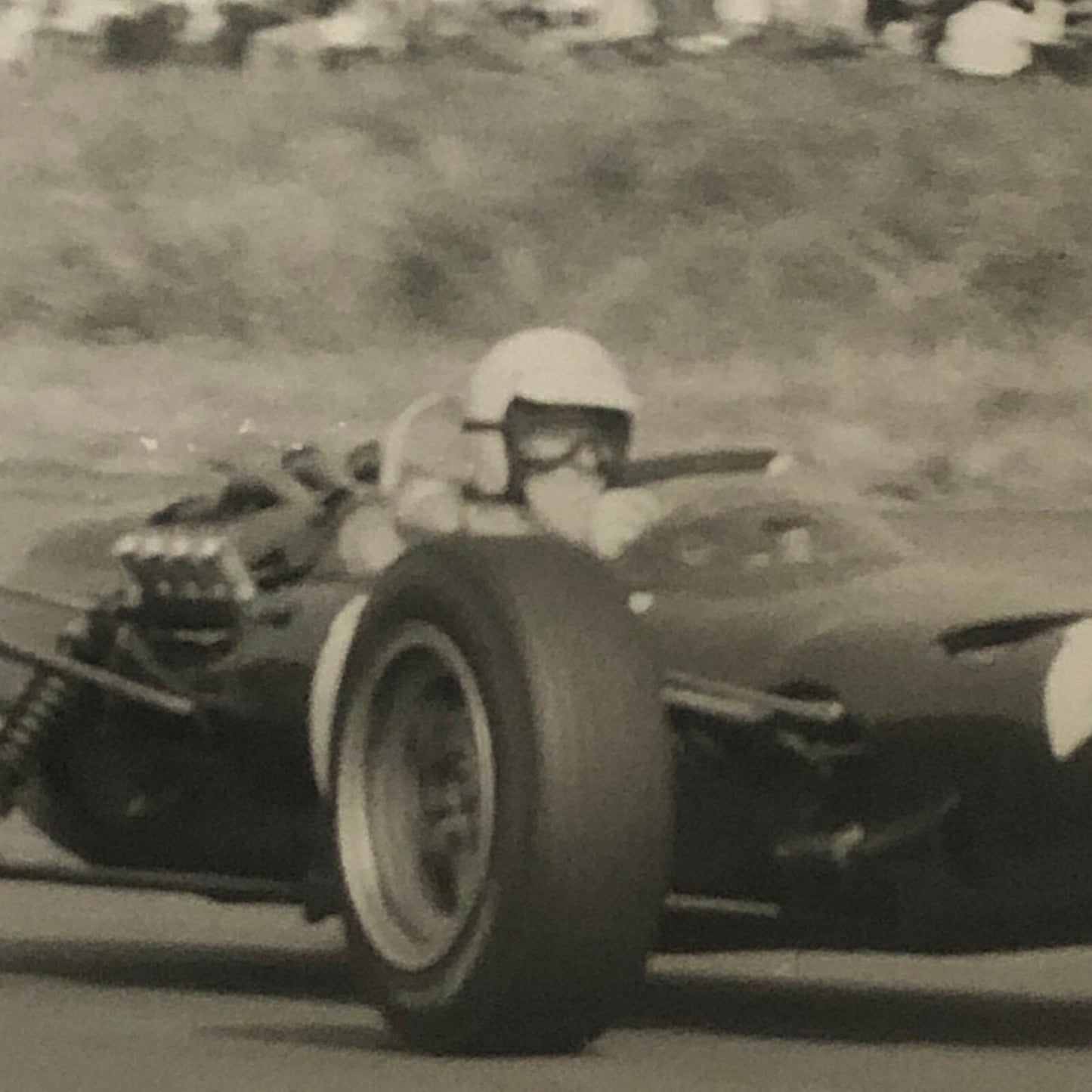 Vintage Grand Prix Racing Car Driver Photo Photograph Print