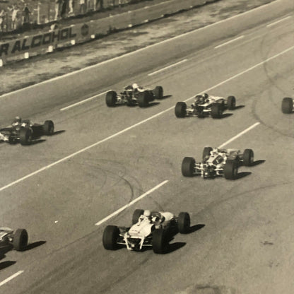 Vintage Racing Car Photo Photograph - Grid Start 