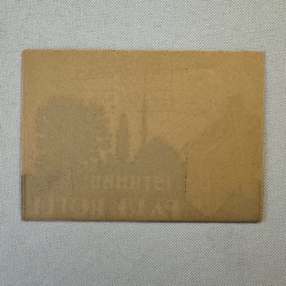 Vintage Hotel Travel Luggage Label Istanbul Park Hotel Turkey Turkiye
