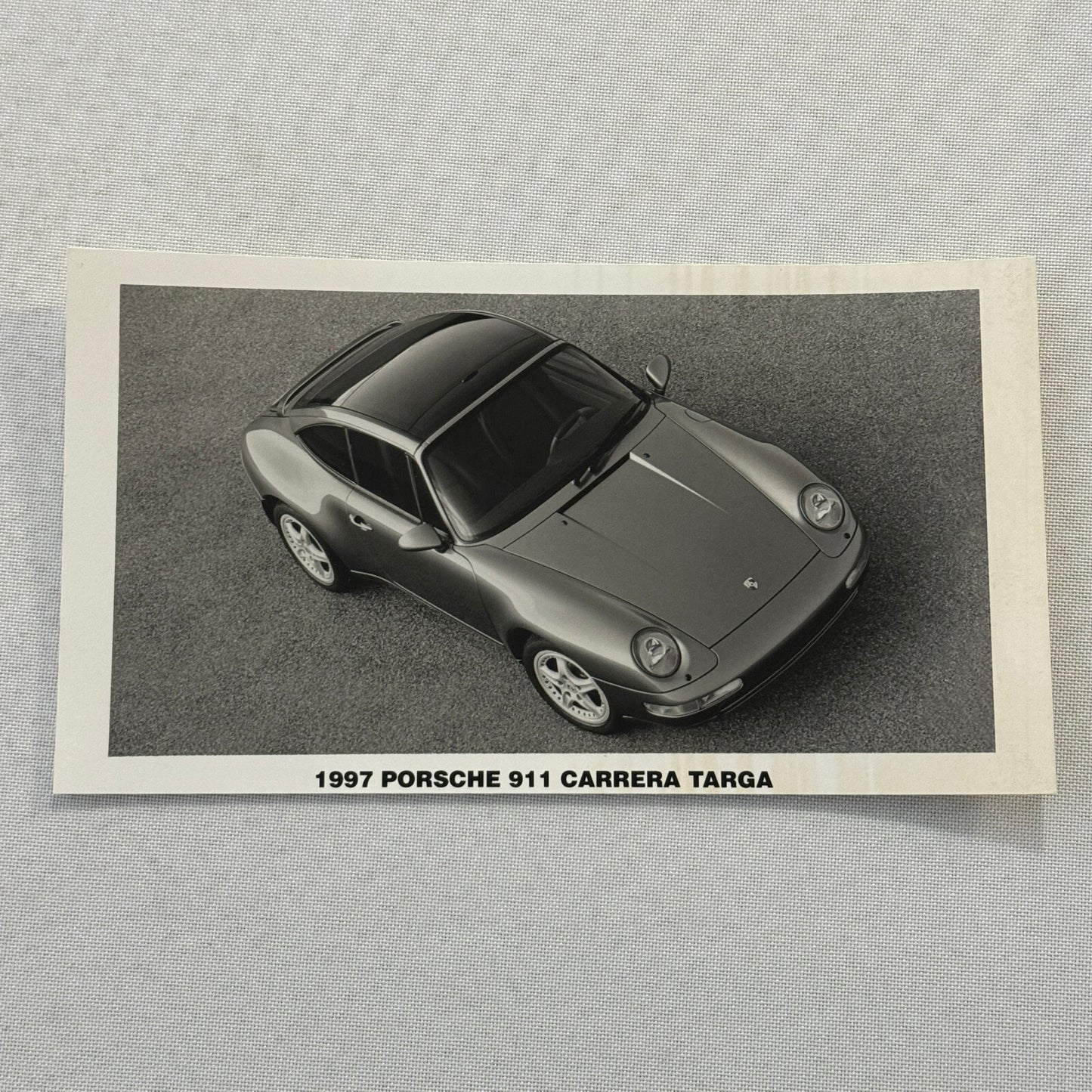1997 Porsche 911 Carrera Targa Car Factory Press Photo Photograph Vintage