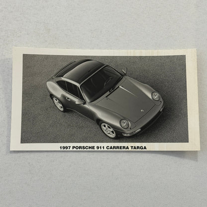1997 Porsche 911 Carrera Targa Car Factory Press Photo Photograph Vintage