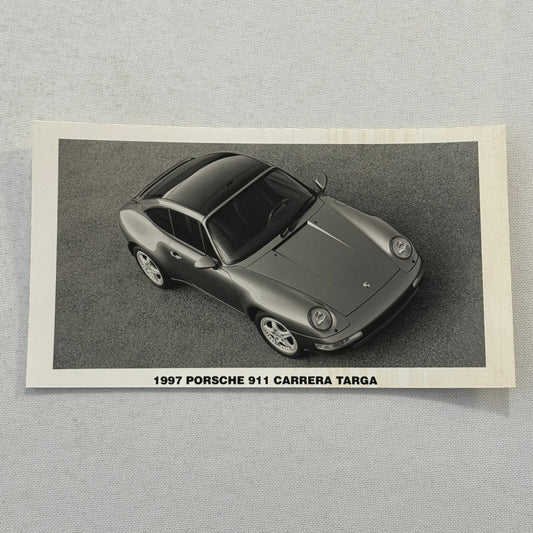 1997 Porsche 911 Carrera Targa Car Factory Press Photo Photograph Vintage