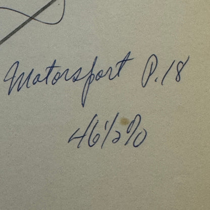 Vintage Car Racing Photo David Loring Race Driver Press Photograph Print