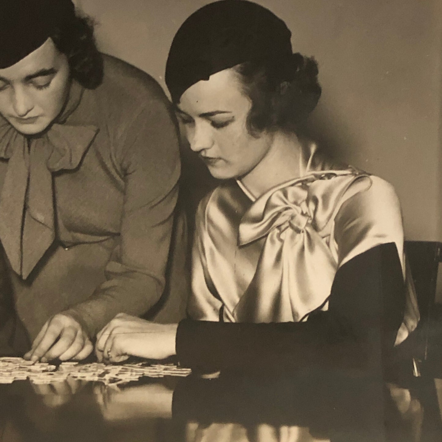 Press Photo Photograph Jigsaw Puzzles Gaining Popularity Washington Society 1933