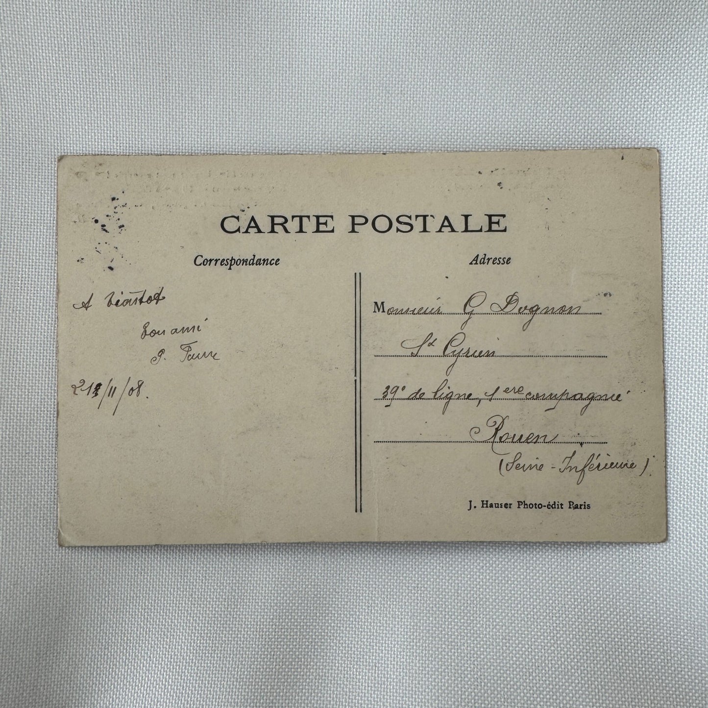 Vintage Zeppelin Airship Dirigible Postcard Post Card French La Republique 1908