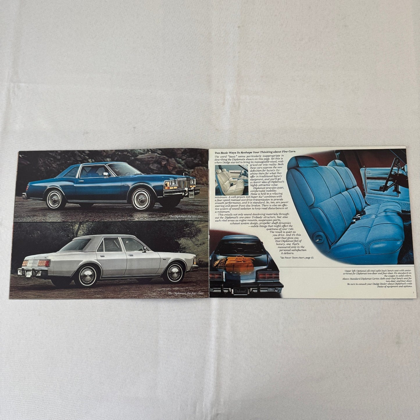 1978 Dodge Diplomat Car Sales Brochure Catalog Vintage Automobile Wagon Coupe