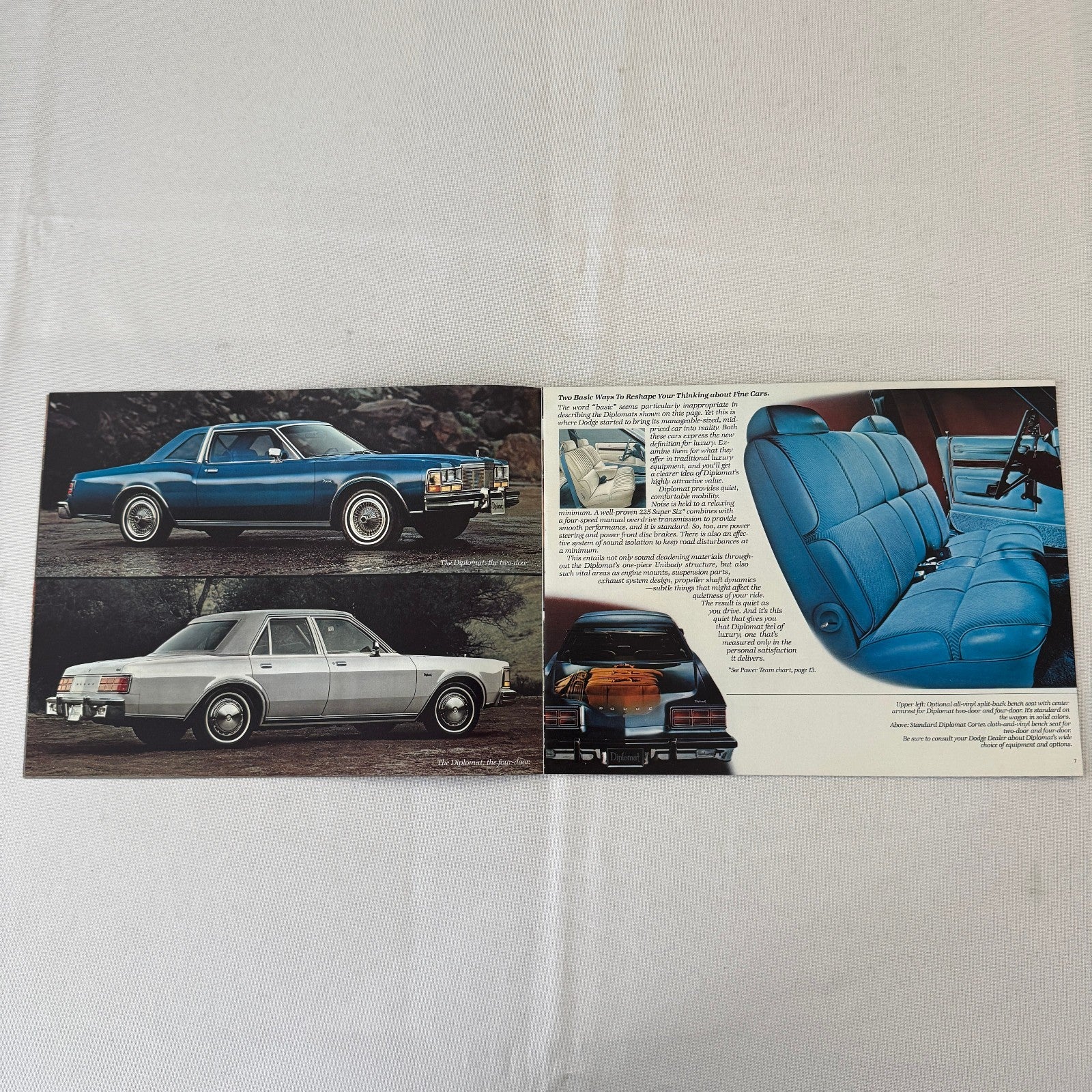 1978 Dodge Diplomat Car Sales Brochure Catalog Vintage Automobile Wagon Coupe