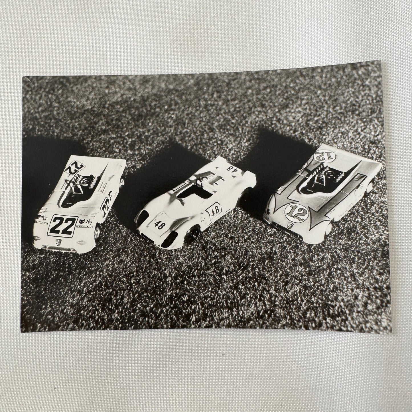 Vintage Porsche Toy Car Photo Photograph Print Lot 3x