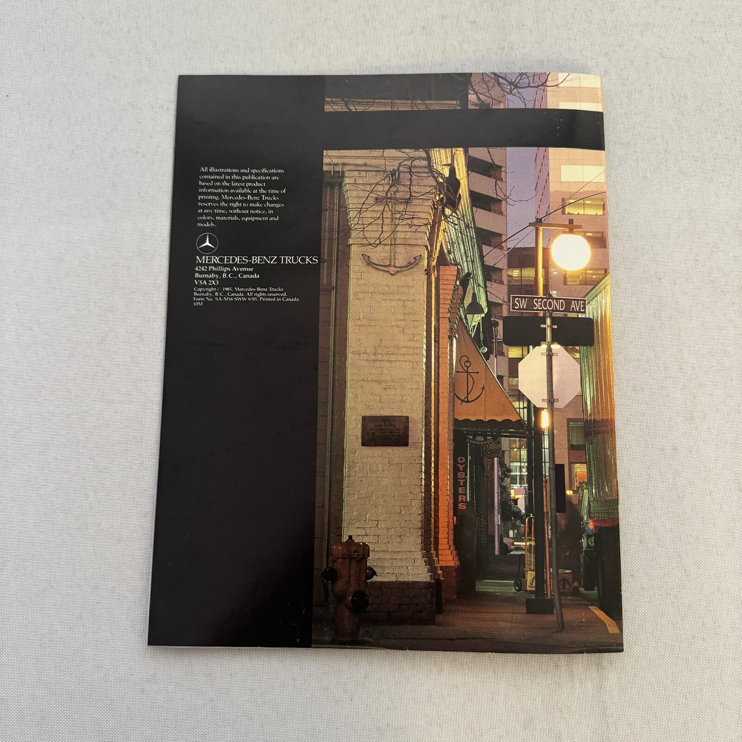 Mercedes Benz LPS 1525 Diesel Tractor Truck Sales Brochure Catalog Advertising