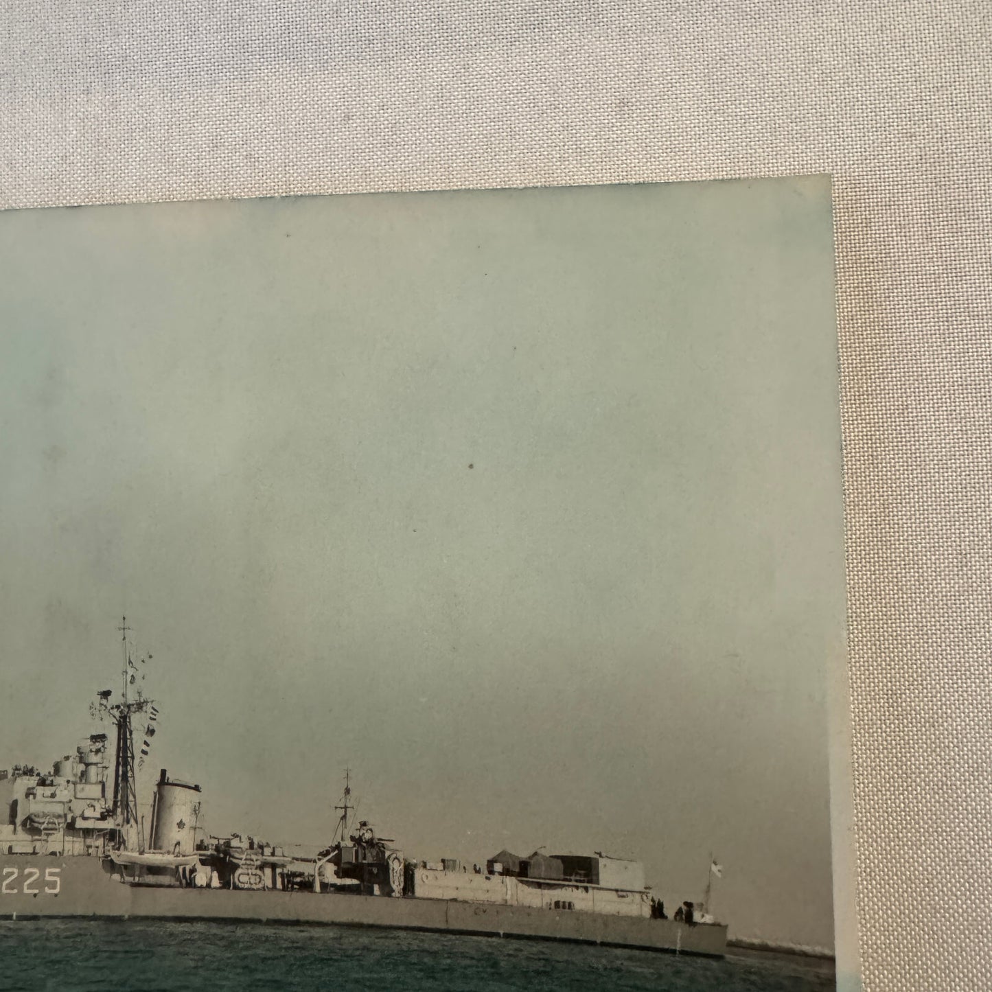 Vintage Canadian Navy Military Ship Boat Photo Photograph Print HMCS Sioux