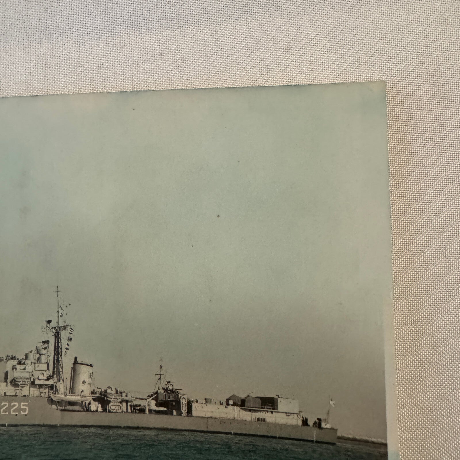 Vintage Canadian Navy Military Ship Boat Photo Photograph Print HMCS Sioux