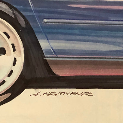 Car Styling Concept Illustration Art Drawing Sketch Vintage