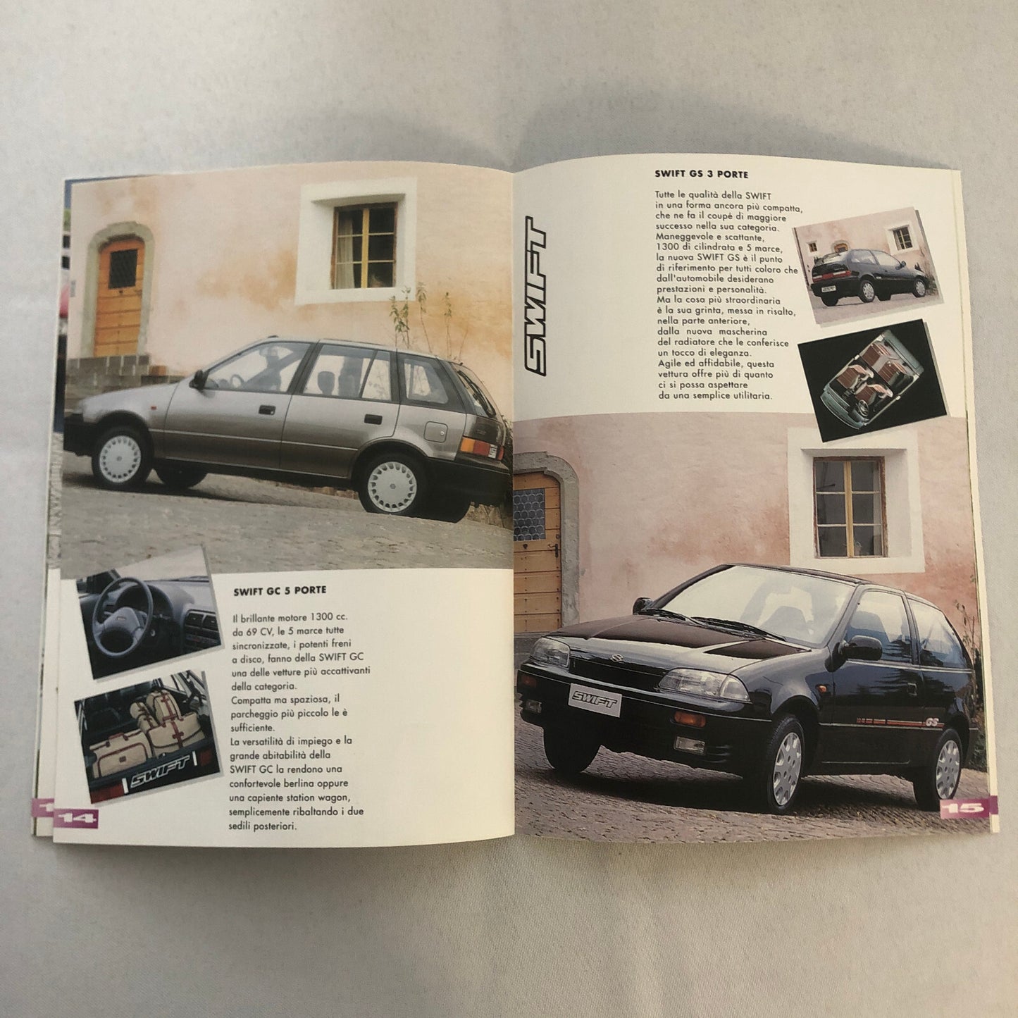 1994 Suzuki Car Sales Brochure Catalog ITALIAN TEXT Samurai Vitara Swift GTI +
