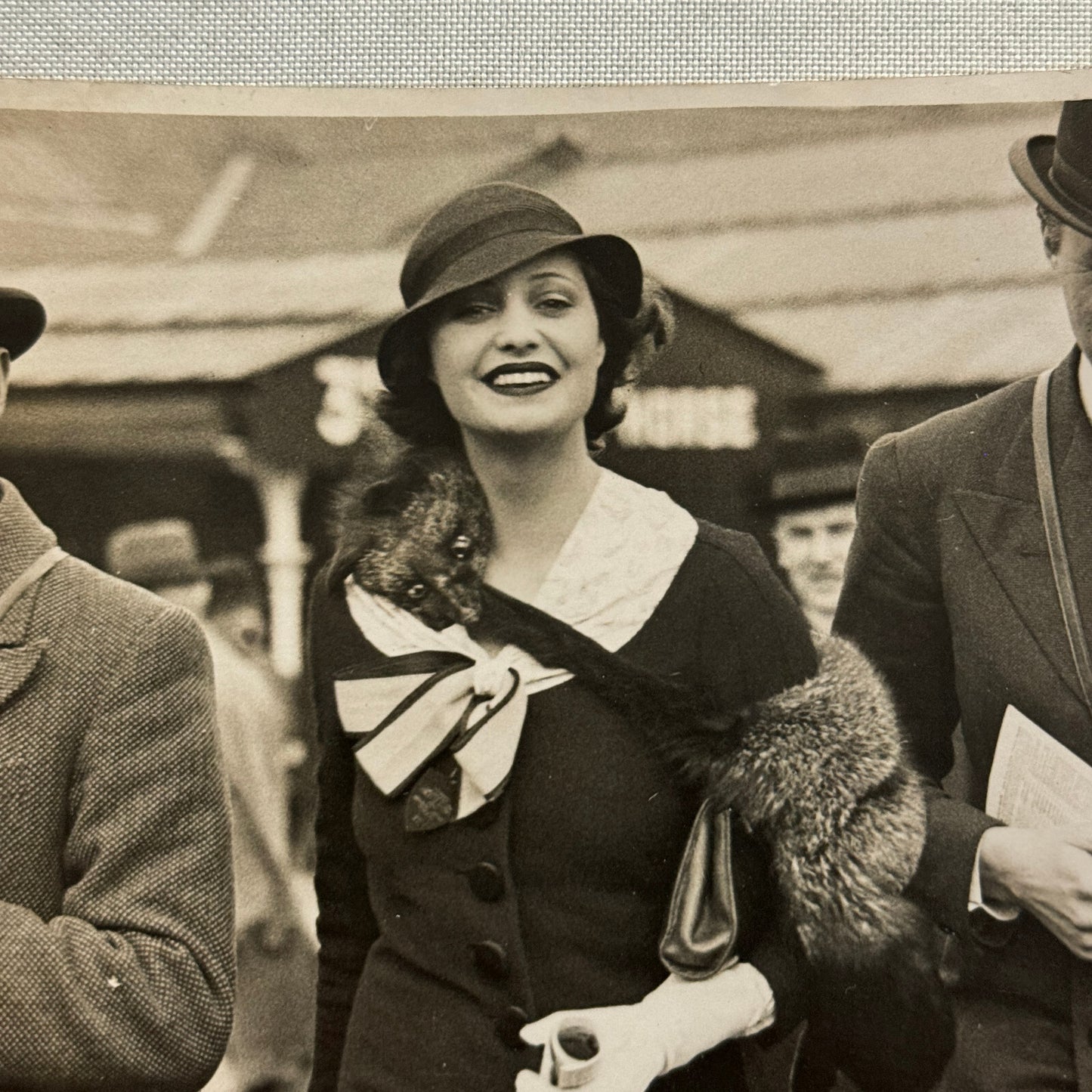 Beautiful Society Woman at Aintree Great Britain UK Press Photo Photograph 1933